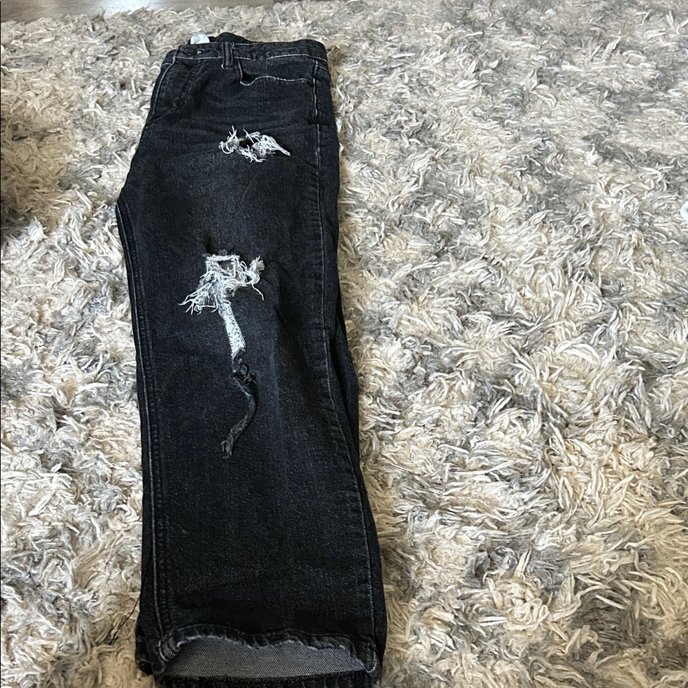 Maurices Kids Distressed Black Jeans - Picture 2 of 2